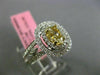 ESTATE LARGE GIA 1.14CT DIAMOND 18KT TWO TONE GOLD HALO FILIGREE ENGAGEMENT RING