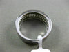 ESTATE WIDE 1.82CT ROUND & BAGUETTE DIAMOND 18KT WHITE GOLD CLASSIC WEDDING RING