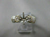 ESTATE .90CTW DIAMOND 18KT WHITE & YELLOW GOLD 3D SEMI MOUNT RING F/G VVS #21093