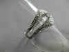 ANTIQUE WIDE .18CT OLD MINE DIAMOND 14KT WHITE GOLD PAVE INSERT RING #22030