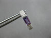 .72CT DIAMOND & AAA AMTHEYST 14K WHITE GOLD EMERALD CUT & ROUND HUGGIE EARRINGS