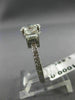 ESTATE GIA 1.66CT DIAMOND 14KT WHITE GOLD 3D OVAL 3 STONE ENGAGEMENT RING #20255