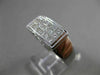 ESTATE WIDE 1.25CT PRINCESS CUT DIAMOND 18KT WHITE GOLD INVISIBLE RING #9321