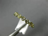 ESTATE .11CT DIAMOND 14K YELLOW GOLD ETOILE BEZEL SEMI ETERNITY ANNIVERSARY RING