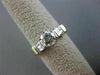 ESTATE .97CT DIAMOND PLATINUM & 18KT YELLOW GOLD CLASSIC ENGAGEMENT RING #25518