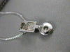 ESTATE .20CTW ROUND DIAMOND SOLITARE 14KT WHITE GOLD HANGING PENDANT F VS #2890