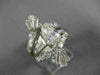 ANTIQUE LARGE 3.34CT DIAMOND PLATINUM INSERT WEDDING ENGAGEMENT RING SET #847
