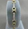 ESTATE 1.60CTW DIAMOND 14K WHITE YELLOW GOLD LOVE BRACELET F VVS 7.0" 6MM #19823