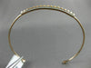 ESTATE .26CT DIAMOND 14KT WHITE & ROSE 3D GOLD PYRAMID SPIKE FUN BANGLE BRACELET