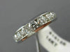 ESTATE WIDE 1.50CT DIAMOND 14K WHITE GOLD 9 STONE WEDDING ANNIVERSARY RING 15125