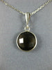 ESTATE 3.0CT AAA SMOKEY TOPAZ 14KT WHITE GOLD 3D CLASSIC BEZEL ROUND PENDANT