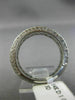 ESTATE WIDE 1.02CT DIAMOND 14KT WHITE GOLD 3D MULTI ROW HEART ANNIVERSARY RING