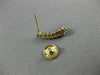 ESTATE .50CT DIAMOND 14KT YELLOW GOLD GRADUATING JOURNEY CURVE HANGING EARRINGS