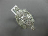 ESTATE MASSIVE 1.48CT DIAMOND 18KT WHITE GOLD 3D MULTI FLOWER OPEN COCKTAIL RING