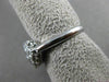 ANTIQUE .65CT ROUND DIAMOND 14KT WHITE GOLD FILIGREE ETOILE MATTE RING #21031