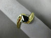 .52CT DIAMOND & AAA SAPPHIRE 14K YELLOW GOLD PEAR SHAPE INFINITY PROMISE RING