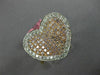 ESTATE .97CT WHITE & PINK DIAMOND 18KT ROSE GOLD HEART SHAPE INFINITY LOVE RING