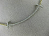 ESTATE LARGE .35CT DIAMOND 18KT TWO TONE GOLD 3D CLASSIC T BAR LOVE NECKLACE