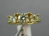 ESTATE 1.0CT DIAMOND 14KT YELLOW GOLD 3D CLASSIC ROUND 3 STONE ENGAGEMENT RING