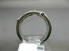 ESTATE WIDE .60CT ROUND DIAMOND 14KT WHITE GOLD 3D CLASSIC ETOILE WAVE FUN RING