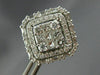 LARGE 2.40CT ROUND BAGUETTE & PRINCESS DIAMOND 18KT WHITE GOLD 3D STUD EARRINGS