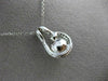 ESTATE .20CT DIAMOND & SOUTH SEA PEARL 14K WHITE GOLD HALO 3D FLOATING PENDANT