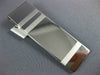 ESTATE LARGE 14KT WHITE GOLD 3D CLASSIC RECTANGULAR ENGRAVABLE MONEY CLIP #952