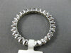 ESTATE 1.43CT DIAMOND 14KT WHITE GOLD 3D ETERNITY WEDDING ANNIVERSARY RING #2094