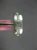 WIDE .36CT DIAMOND 18K WHITE GOLD 3D ROUND & PRINCESS INVISIBLE ANNIVERSARY RING