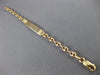 ESTATE 14KT ROSE GOLD 3D CLASSIC KIDS NAME PLATE ENGRAVABLE BRACELET #22036