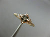 ESTATE .85CT DIAMOND & AAA CUSHION CUT MORGANITE 14K WHITE GOLD 3D FUN LOVE RING