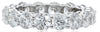 3.75CT DIAMOND 18KT WHITE GOLD 3D SHARED PRONG ETERNITY WEDDING ANNIVERSARY RING