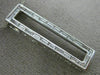 ESTATE .60CT DIAMOND 14KT WHITE GOLD 3D RECTANGULAR FILIGREE ELONGATED NECKLACE