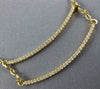 ESTATE .33CT DIAMOND 18KT YELLOW GOLD 3D CLASSIC OPEN DOUBLE BAR FUN PENDANT