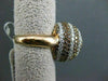 ESTATE LARGE 5.49CT MULTI COLOR & WHITE DIAMONDS 18KT ROSE GOLD FUN RING AMAZING