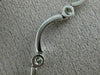 ANTIQUE .88CT DIAMOND 14KT WHITE GOLD BEZEL BY THE YARD STATION NECKLACE #15033