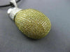 LARGE 3.52CT WHITE & FANCY YELLOW DIAMOND 18K WHITE GOLD 3D BOXING GLOVE PENDANT