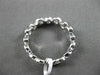 ESTATE .75CT ROUND DIAMOND 14KT WHITE GOLD WAVE BEZEL ETOILE ANNIVERSARY RING