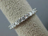 ESTATE 1.43CT DIAMOND 14KT WHITE GOLD 3D ETERNITY WEDDING ANNIVERSARY RING #2094