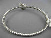 ESTATE WIDE .86CT DIAMOND 14KT WHITE GOLD 3D CLUSTER PEAR SHAPE BEADED BANGLE
