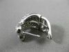 ESTATE .90CT DIAMOND 14KT WHITE GOLD 3D CRISS CROSS X LOVE HUGGIE EARRINGS