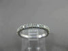ESTATE .60CT DIAMOND 14KT WHITE GOLD ROUND STONE ETERNITY ENGAGEMENT RING #21626