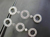 ESTATE 1.30CT DIAMOND 18K WHITE GOLD 3D CIRCLE OF LIFE FILIGREE HANGING EARRINGS