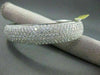 ANTIQUE WIDE 10.06CT DIAMOND 18KT WHITE GOLD BANGLE BRACELET F VS/VVS #2101348-7