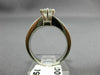 ESTATE 1.26CT ROUND DIAMOND 14KT WHITE GOLD 3D CHANNEL ENGAGEMENT RING #20722