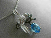 ESTATE 1.56CT DIAMOND & AAA MULTI COLOR GEM 14KT WHITE & BLACK GOLD 3D PENDANT