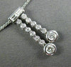 ESTATE .60CT DIAMOND 18KT WHITE GOLD 3D BEZEL JOURNEY SOLITARE FLOATING PENDANT