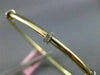 ESTATE .30CT DIAMOND 14K WHITE & YELLOW GOLD PAST PRESENT FUTURE BANGLE BRACELET