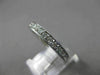 ESTATE 1.20CT ROUND DIAMOND 14KT WHITE GOLD PRONG CHANNEL ETERNITY RING #18598