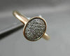 ESTATE WIDE .15CT ROUND DIAMOND 14KT ROSE GOLD 3D OVAL PAVE CLASSIC RING FG VSSI